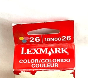 Genuine Lexmark 26 Color Ink Cartridge 10N0026 ✅❤️️✅❤️ Brand New Factory Sealed - Picture 1 of 3