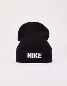 $32 Nike Air Sportswear Peak Tall Cuff New Age Beanie Hat Black Unisex - Picture 1 of 6