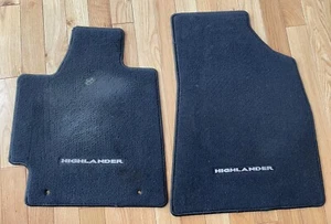 OEM Genuine Toyota Floor Mats 2008-13 Highlander PT919-48110-20 Front Black - Picture 1 of 7
