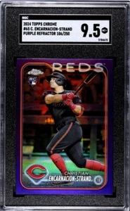2024 Topps Chrome - #65 Christian Encarnacion-Strand Purple Ref /250 SGC 9.5 - Picture 1 of 4