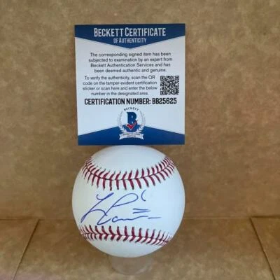 LORENZO CAIN MILWAUKEE BREWERS FIRMADO AUTOMÁTICO M.L. BÉISBOL BAS BB25625 Foto 1 de 3