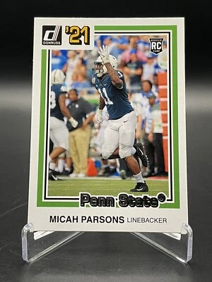 Micah Parsons 2021 Chronicles Donruss Draft Picks RC No. 27 Rookie Penn State - Image 1 of 2