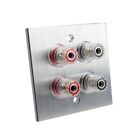 Socket Plate With Binding Post Inset Wall Plate Surround Sound