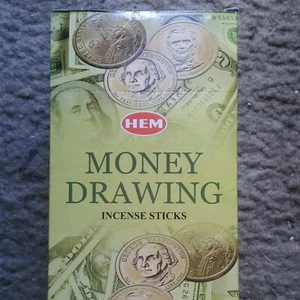 HEM MONEY DRAWING incense sticks 2X20CT India Handmade - Picture 1 of 5