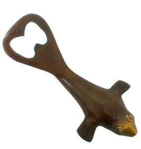 Beer Bottle Opener Antique Brass Fish style dolphin DAD Gift Collectors Items 