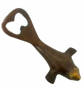 Beer Bottle Opener Antique Brass Fish style dolphin DAD Gift Collectors Items - Imagen 1 de 7