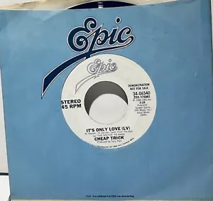 Cheap Trick: It's Only Love/same 1986 45rpm PROMO Epic34-06540 - Picture 1 of 1