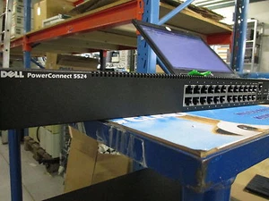 Dell 5524 24x 10/100/1000 Gigabit Network Switch GBE + 2x 10GBE SFP W8TF6 - Photo 1/1