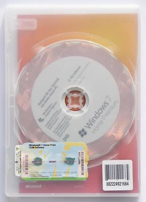 Microsoft Windows 7 Home Premium - 64Bit - SB/OEM-Vollversion mit CD/DVD - - Bild 1 von 2