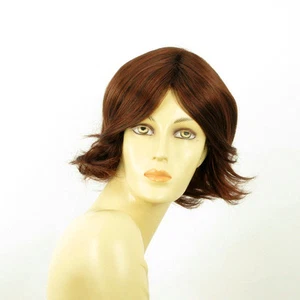 short wig for women dark brown copper intense ref: LISA 322 PERUK - Imagen 1 de 9