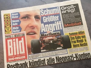 BILDzeitung 24.8.2000 August 24.08.2000 Geschenk Michael Schumacher - Picture 1 of 2