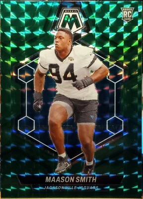 2024 Panini Mosaic Maason Smith Rookie Jaguars Green Mosaic Prizm SP #347 casi nuevo-como nuevo Foto 1 de 2