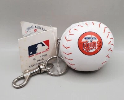 Vintage 1992 Twins Baseball Stuffed Baseball Keychain~ Free Shipping! - Image 1 of 4