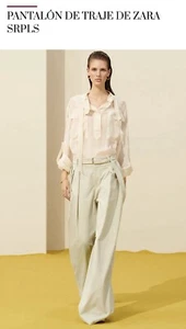 ZARA SRPLS - Woll Blend Double Pleat Pants Trouser , Lange Hose mit Bundfalten - Bild 1 von 14