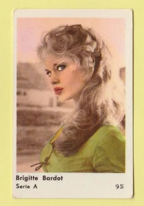 Tarjeta estrella de cine sueca holandesa 1958 estrella serie A #95 actriz Brigitte Bardot - Imagen 1 de 1