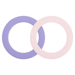 2Pcs Bague Autocollant Magnétique, Bague Adaptateur Magnétique, Violet + Rose - Photo 1 sur 7