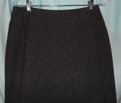 Falda recta East 5th gris manchada tiro alto midi dobladillo sirena talla 8 Foto 1 de 4