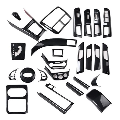 Accesorios de fibra de carbono ABS para Subaru Forester 2008-2012 pegatinas de puerta de engranaje Foto 1 de 4