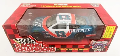 Racing Champions Jerry Nadeau #13 First Plus Ford NASCAR 50 aniversario, escala 1:24 Foto 1 de 4