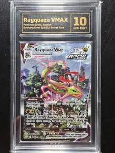 TCG 10 Rayquaza Vmax 218/203 - 2021 Evolving Skies Alt Art Secret Pokemon Card - Picture 1 of 4