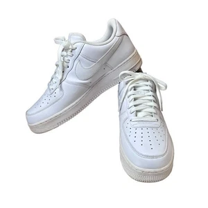 Nike CW2288-111 Air Force 1 '07 Cuero Blanco Tenis EE. UU. 11 Minimalista - Imagen 1 de 9