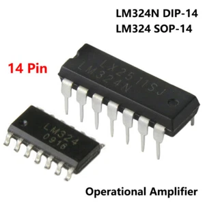 LM324 LM324N Chip Operational Amplifier Quad Integrated DIP-14 SOP-14 Circuit IC - Picture 1 of 16