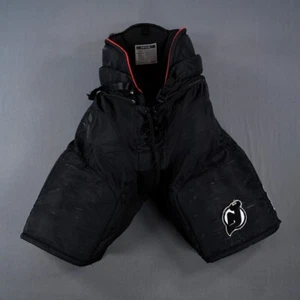 Pantaloni da hockey su ghiaccio CCM Pro Stock taglia media NHL Chase Stillman NJ Devils neri - Foto 1 di 4