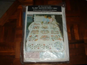 Paragon Double Bed Quilt Top Baltimore Bride's Cross Stitch & Quilting Kit 01167 - Picture 1 of 1