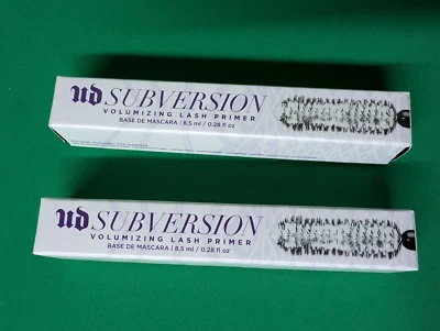 2 X Urban Decay Subversion Volumizing lash Primer 8.5ml.Base Coat For Mascara. - Image 1 of 2