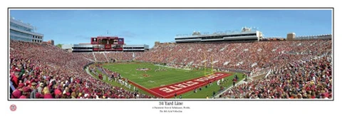 2011 Florida State Seminoles Bobby Bowden Field 34 Yard Panoramic Poster 5032 Cover