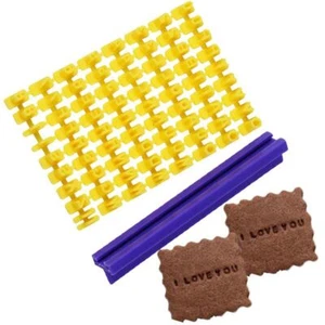 Mini Letter Cookie Stamp DIY Cookies Word Press Stamp Embossing Cookie Tools 1pc - Picture 1 of 12