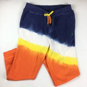 Polo Ralph Lauren Tie Dye Color Blocked Jogger Sweatpants Men’s Size L New - Picture 1 of 7