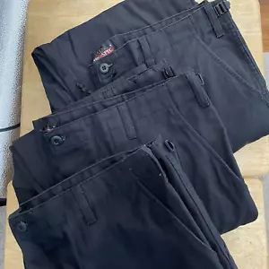 LOTE DE 3 Pantalones Tácticos Tru-Spec Hombres XL XLarge Negro Ripstop Carga Seguridad Trabajo - Imagen 1 de 11