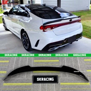 NEW Glossy Black Rear Trunk Spoiler Wing Lip Trim Fits For kia K5 GT 2021-2024 - Picture 1 of 17