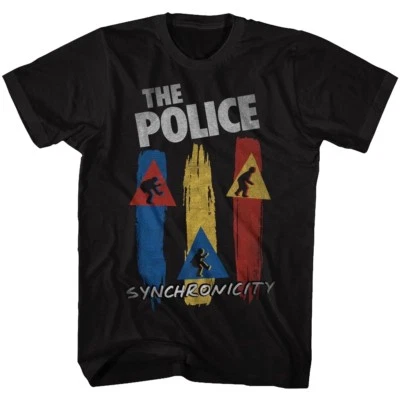 The POLICE Mens T-SHIRT New Synchronicity Tour in SIZES SM - 5XL Black Cotton - Image 1 of 3