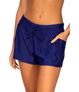 Sunsets 2523 Women's Indigo Blue Laguna Short Swim Bottom Size 10 - Picture 1 of 2