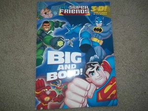 Nuevo libro 3D grande y audaz de DC Super Friends con gafas - Imagen 1 de 2