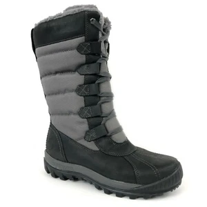 Timberland Women's MT. Hayes Tall Waterproof Black Snow Boots A11SN - Picture 1 of 10