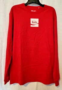 Kith x Coca Cola Long Sleeve Shirt Size Medium Red - Picture 1 of 6