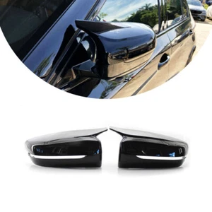 Gloss Black Style Side Mirror Cover Caps For BMW G20 G21 G22 G30 G31 G11 G14 NEW - Picture 1 of 8