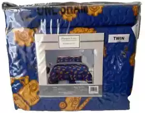 Blue Quilt Set Boys Bedding Bed Heavy Construction Equipment Twin HARPER LANE - Picture 1 of 3