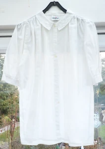 Damen Trachten - Dirndlbluse Studio Alibrandi Spitze Halbarm weiß Gr. 40 #133D2 - Bild 1 von 9