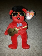 Limited Edition Heartbear Hotel Elvis Presley TY Beanie Baby!!