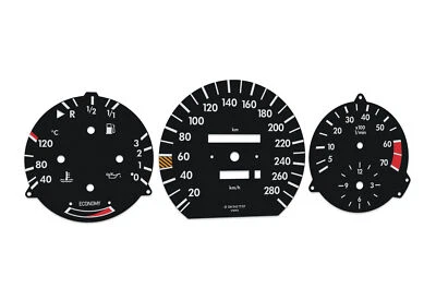 Mercedes-Benz W201  - Speedometer dials MPH to km/h Gauges - Image 1 of 4