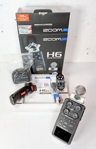 Zoom H6 Handy Recorder - Black With MSH-6 Read Description Highly Recommended
