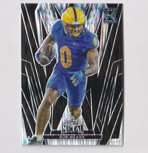 Bub Means 2024 LEAF METAL PULSAR BLACK PARALLEL ROOKIE # 4/6 NEW ORLEANS SAINTS