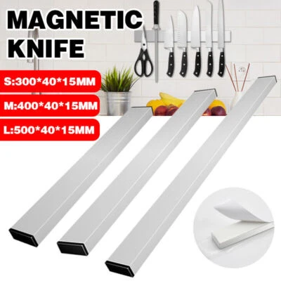 30/40/50cm Stainless Steel Magnetic Knife Rack Holder Knives Tool Shelf Magnet - image 1 of 4