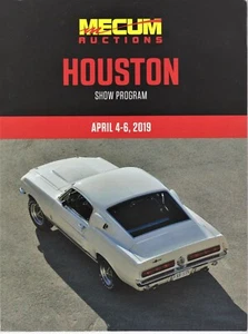 MECUM APRIL 4 - 6 2019 HOUSTON TX COLLECTOR CAR AUCTION CATALOG, NEW 150 PAGES - Picture 1 of 3