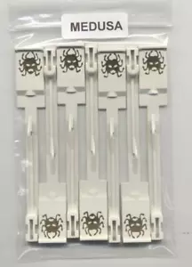 JUEGO DE OBJETIVOS DE CAÍDA DE LA MÁQUINA DE PINBALL BALLY MEDUSA BLANCO - Imagen 1 de 1