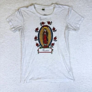 T-Shirt Y2K Style Lady of Guadalupe Austin Texas durchsichtig passend • groß - Bild 1 von 4